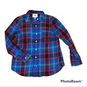 Old Navy plaid flannel button up